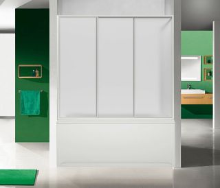 Шторка на ванну Bas Бриз, Верона, Ибица 1500 (3 ств. пластик)